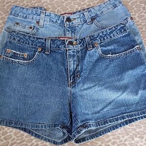 Old Navy Classic Blue Jean Shorts Set 2 Size 10 Vintage
